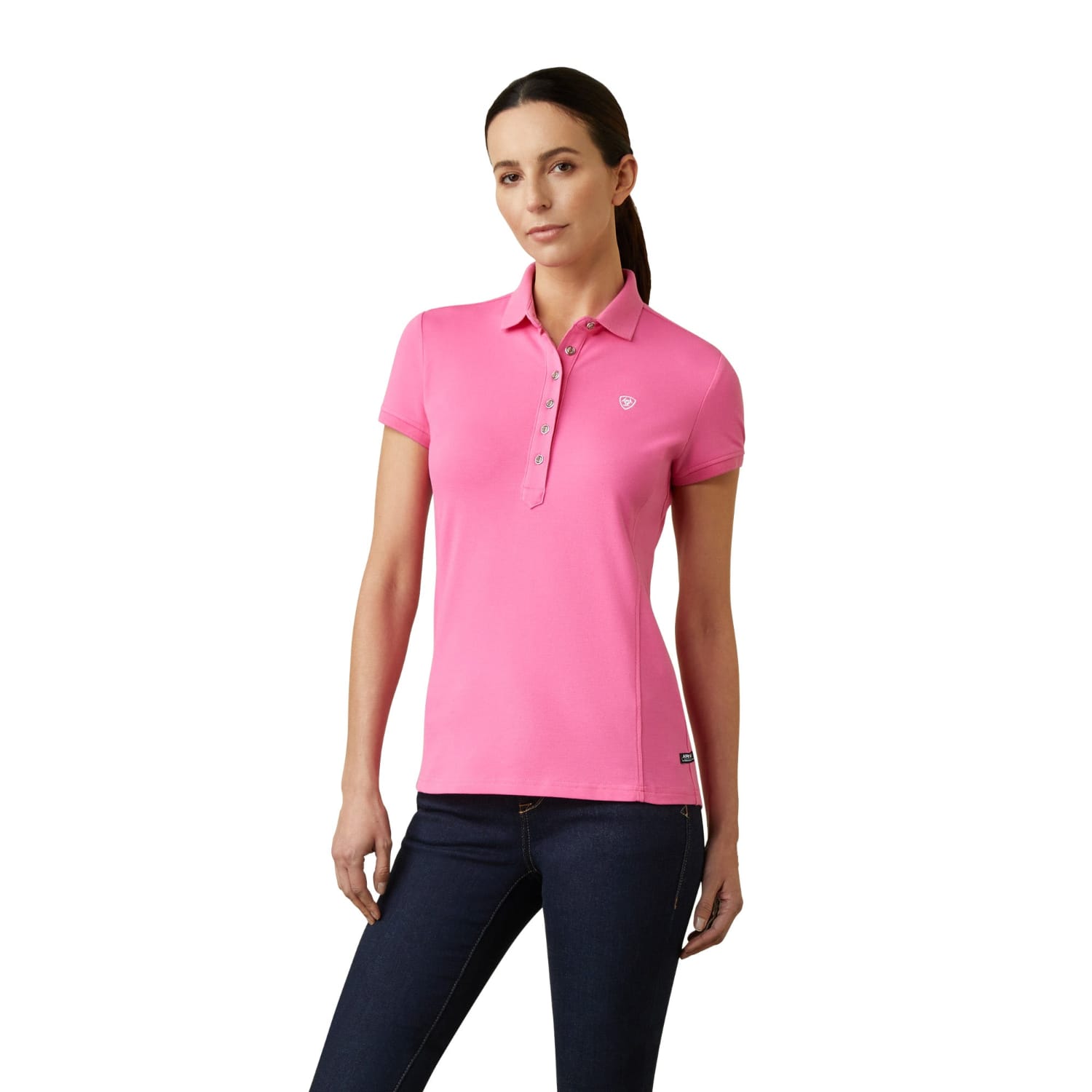 Ariat Womens Shirts S / Carmine Rose Ariat Polo Womens Prix 2.0