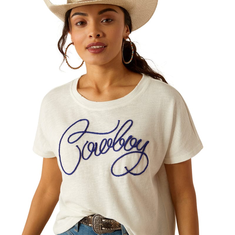 Ariat Womens Shirts S / Cloud Dancer Ariat Tee Womens Cowboy