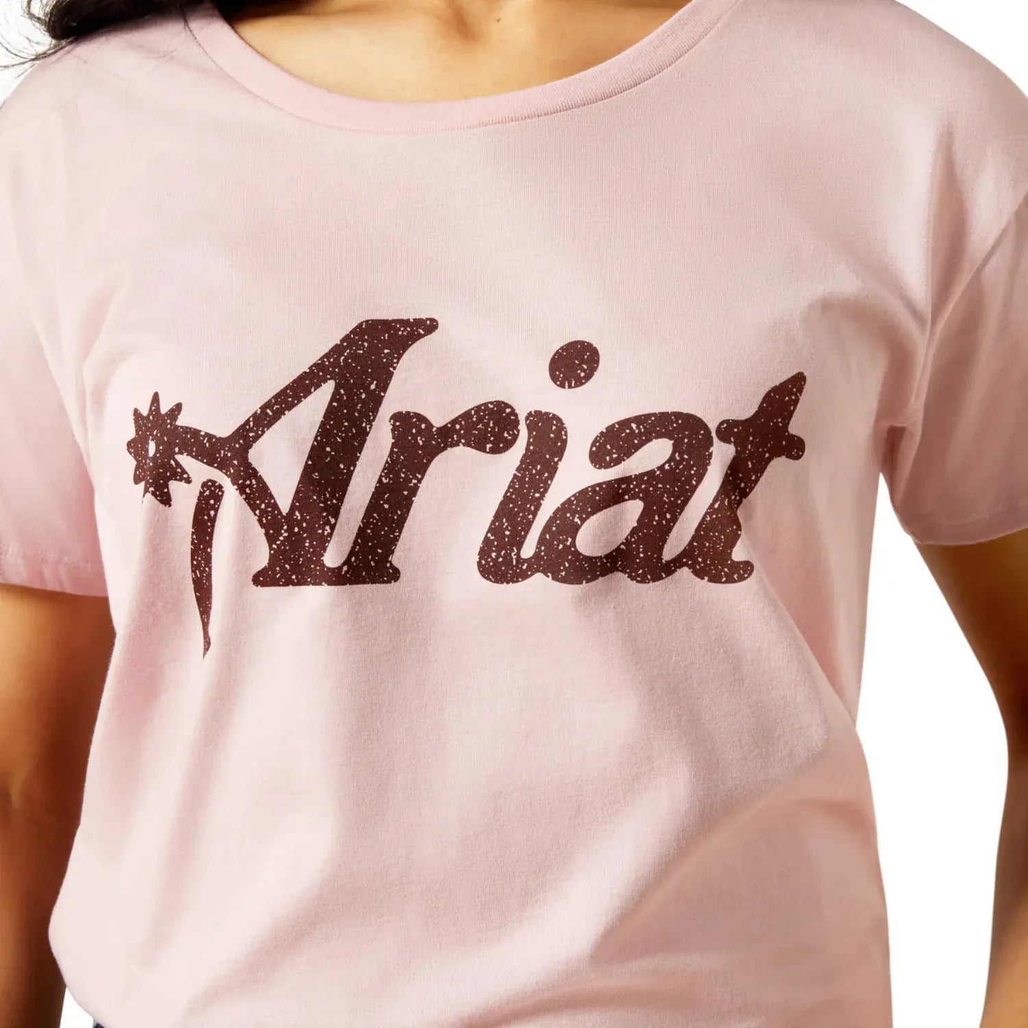 Ariat Womens Shirts XS / Dusty Pink Ariat Tee Womens Spur Script