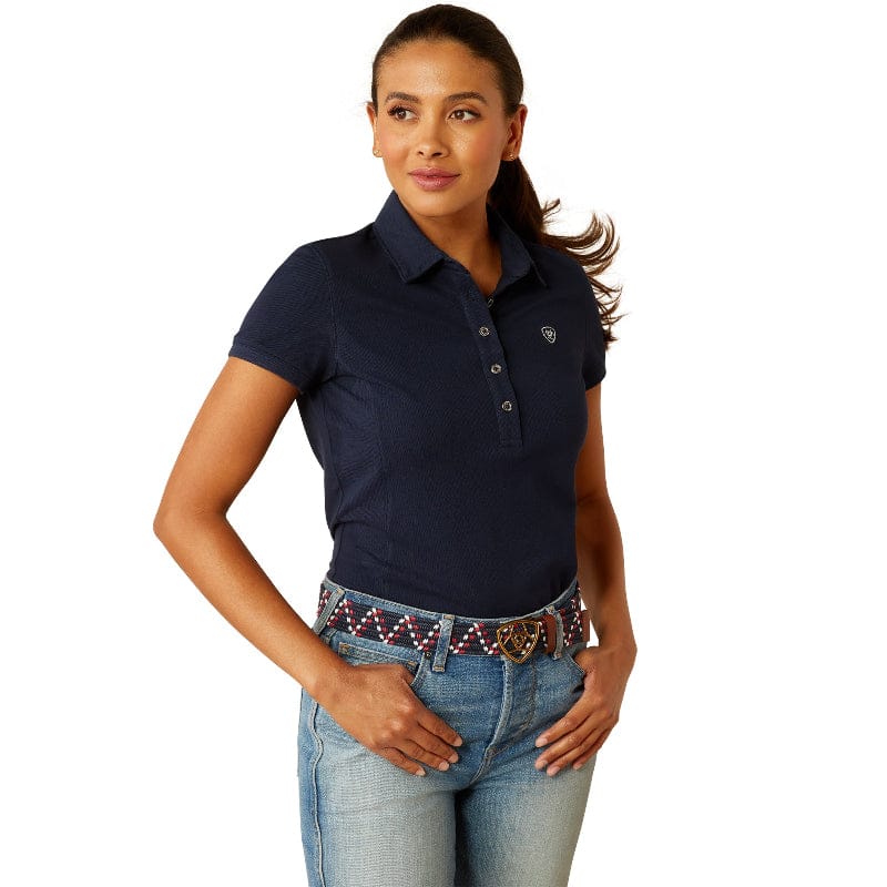 Ariat Womens Shirts XS / Navy Ariat Polo Womens Prix 3.0