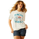 Ariat Womens Shirts XS / Vanilla Ice Ariat Tee Womens Taco & Tequila