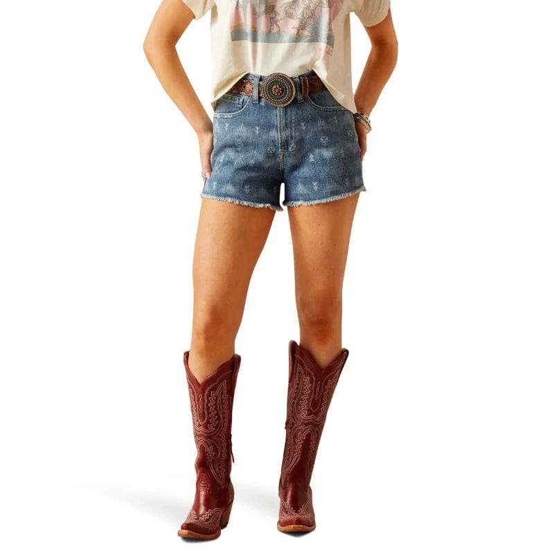 Ariat Womens Shorts, Skirts & Dresses 25R Ariat Womens Shorts Southwest Laser 3in