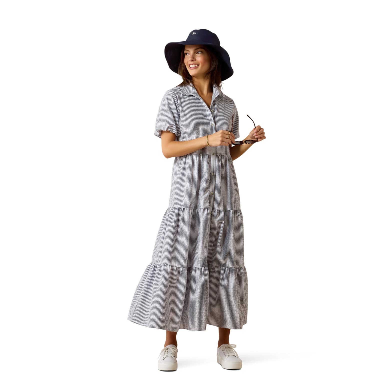 Ariat Womens Shorts- Skirts - Dresses Ariat Dress Womens Dovestone Pinstripe