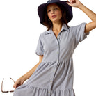Ariat Womens Shorts- Skirts - Dresses Ariat Dress Womens Dovestone Pinstripe