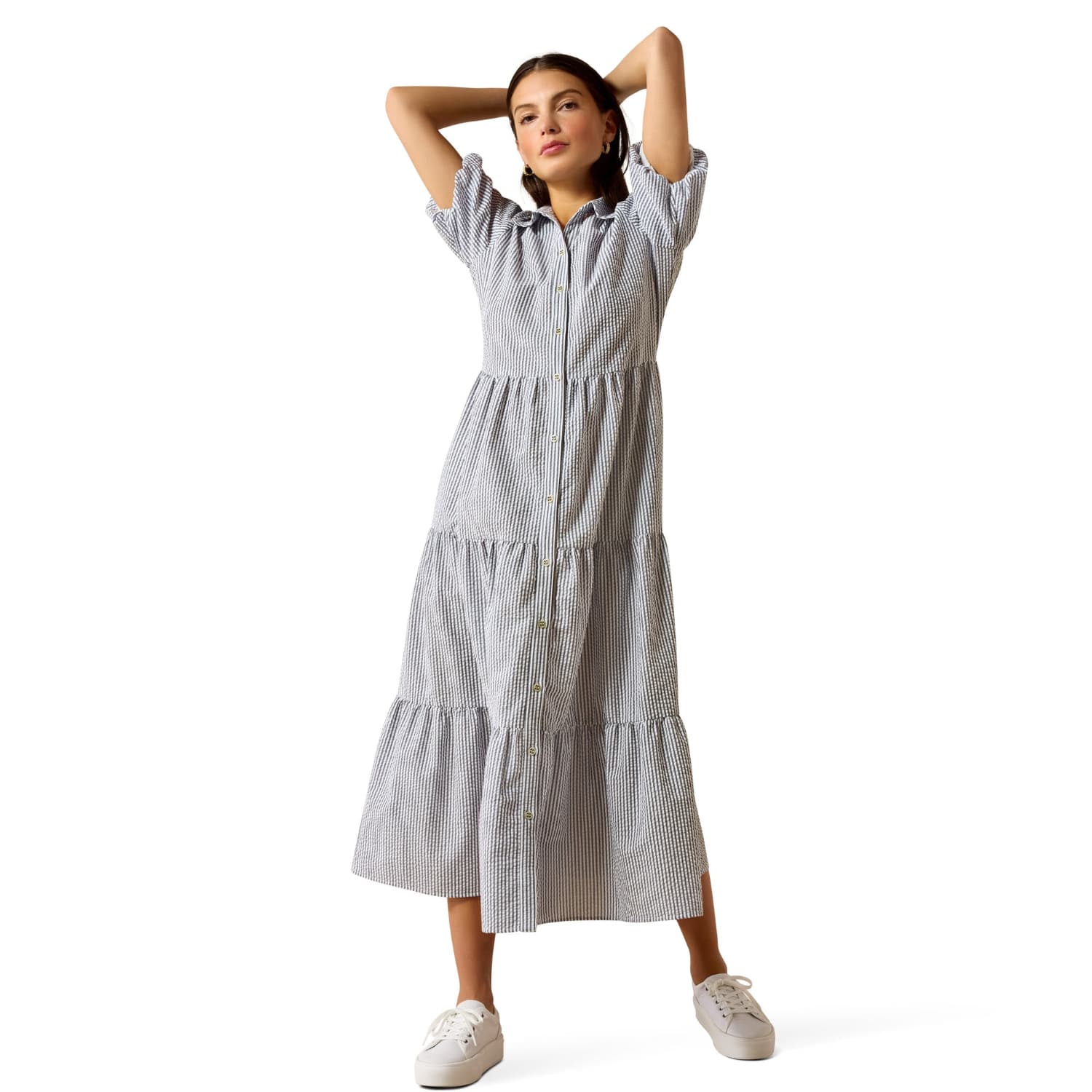 Ariat Womens Shorts- Skirts - Dresses Ariat Dress Womens Dovestone Pinstripe