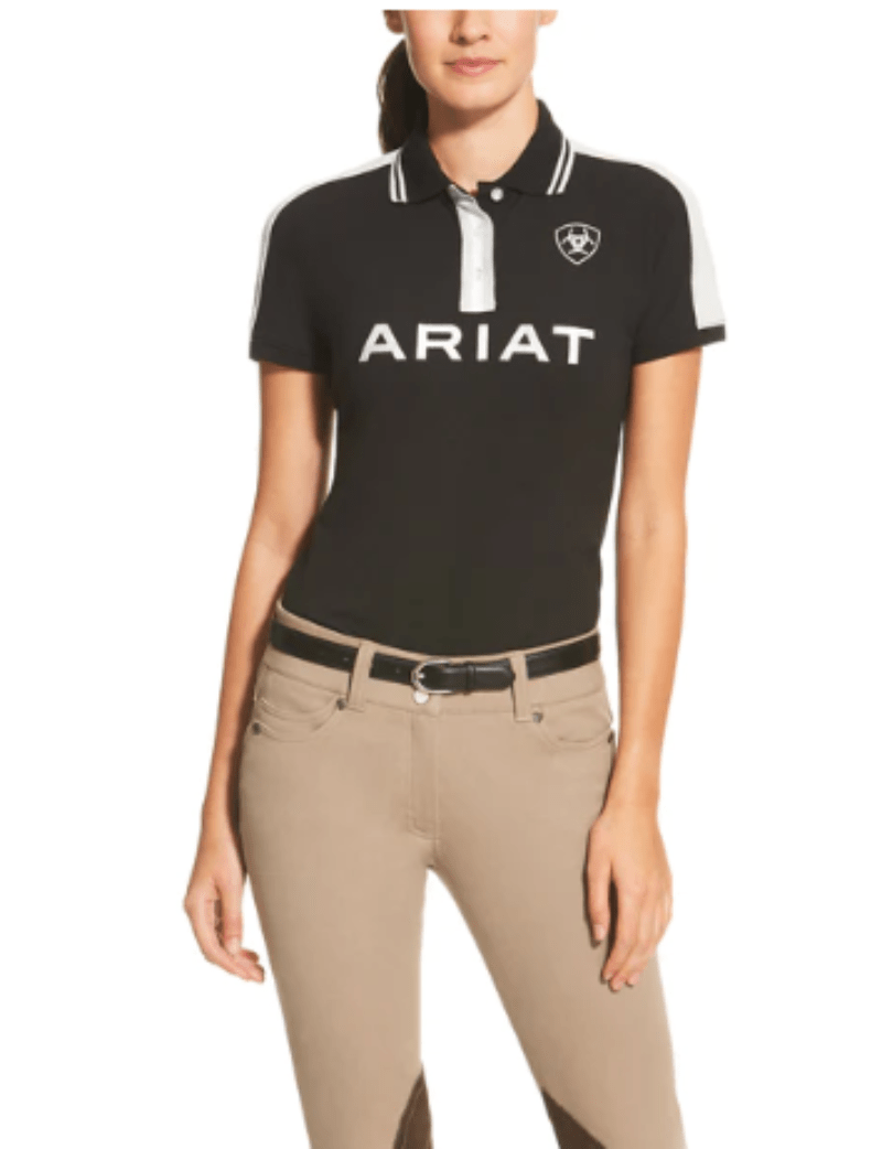 Ariat Womens Tops XS / Black Ariat Polo Womens New Team 2.0