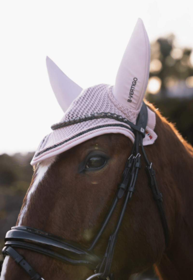 B Vertigo Fly Masks - Bonnets Full / Sepia Rose B Vertigo Ear Bonnet Daylight