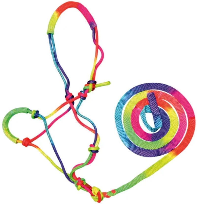 Bambino Halters Bambino Knotted Rainbow Halter & Lead Set (BAM2200)