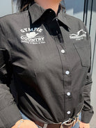 Bamboo Textiles Womens Shirts 08 / Black Gympie Saddleworld Shirts Womens