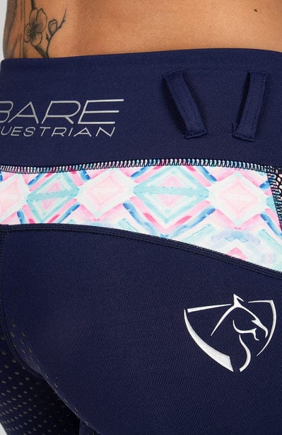 Bare Equestrian Kids Jodhpurs - Breeches Bare Equestrian Tights Kids Performance Navy Azure