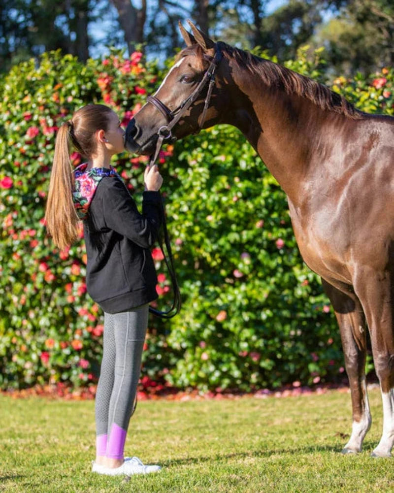 Bare Equestrian Kids Jodhpurs & Breeches Bare Equestrian Tights Youth Performance Glo
