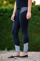 Bare Equestrian Kids Jodhpurs & Breeches Bare Equestrian Tights Youth Performance Houndstooth