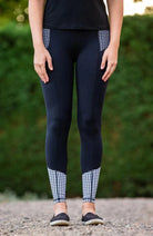 Bare Equestrian Kids Jodhpurs & Breeches Bare Equestrian Tights Youth Performance Houndstooth