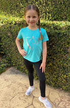 Bare Equestrian Kids Shirts 02 / Teal Bare Equestrian Tee Kids Twilight