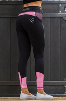Bare Equestrian Womens Jodhpurs & Breeches S / Pink Houndstooth/Black Bare Equestrian Tights Womens No Grip Houndstooth