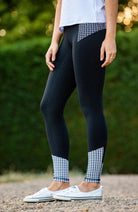 Bare Equestrian Womens Jodhpurs & Breeches XS / Black Bare Equestrian Tight Womens Performance Houndstooth