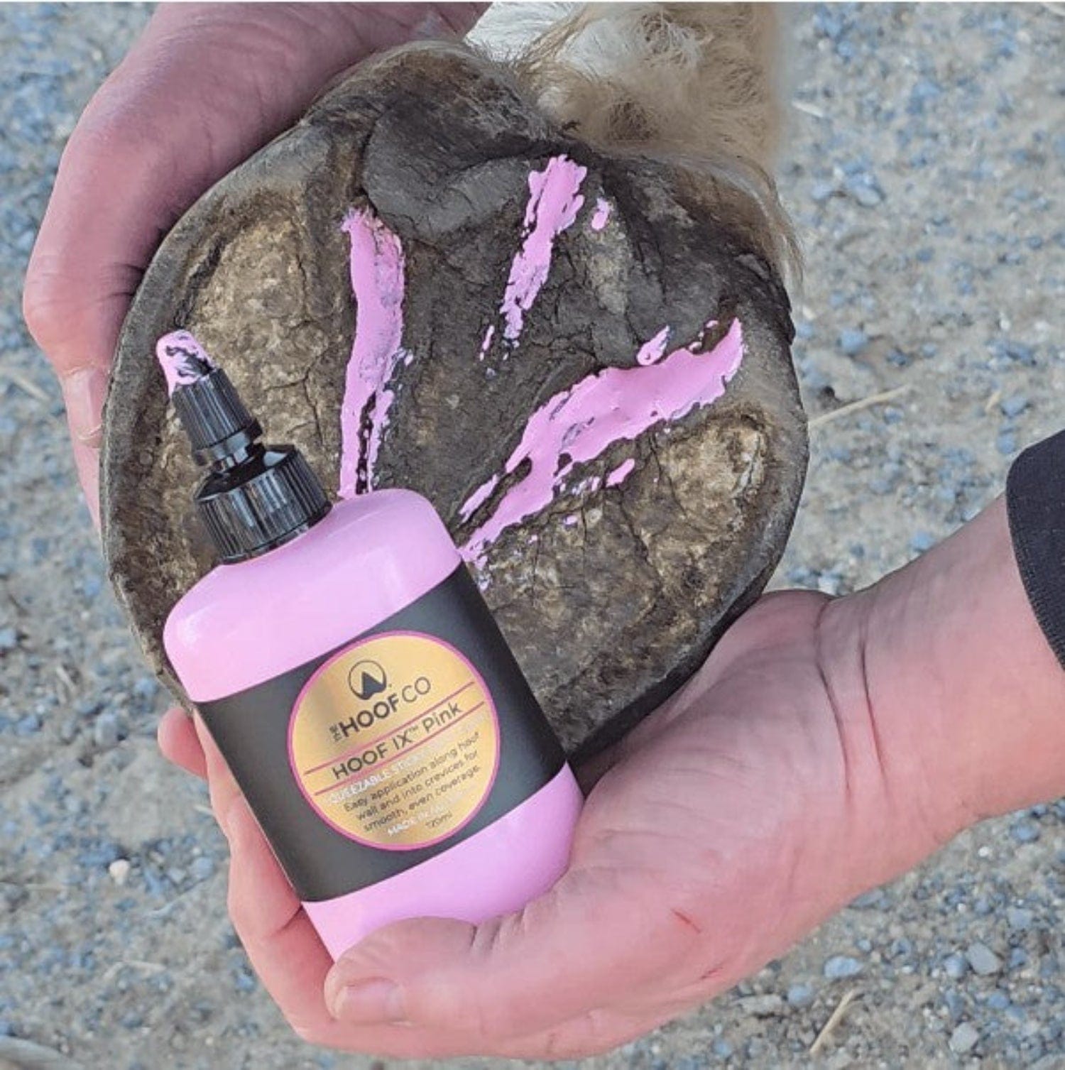 Bare Equine Farrier Products 120ml The Hoof Co Hoof IX Hoof Liquid Pink