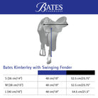 Bates Saddles Bates Saddle Kimberley Heritage with Swinging Fender Short