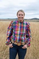 Black Colt Womens Shirts 08 / Purple Check Black Colt Shirt Womens Brooke