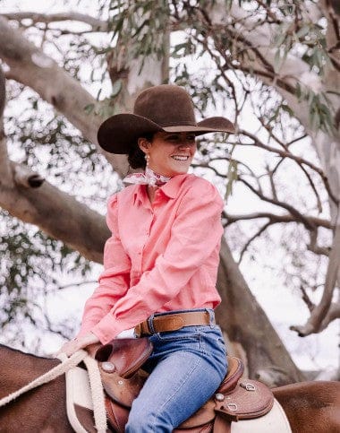 Black Colt Womens Shirts 10 / Pink Black Colt Shirt Womens Maggie