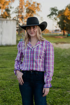 Black Colt Womens Shirts Black Colt Blouse Womens Gertie Check