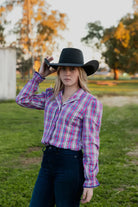 Black Colt Womens Shirts Black Colt Blouse Womens Gertie Check
