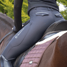 Black Horse Womens Jodhpurs & Breeches 14 / Black Black Horse Tights Womens Lia (BHLIA)