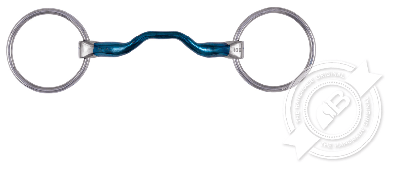 Bomber Bits Bits Cob/125mm Bomber Bit Loose Ring Bradoon Happy Tongue