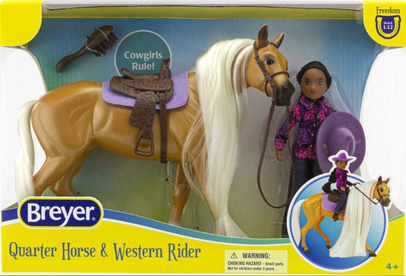 Breyer Toys Breyer Toy Freedom Charm Quarter Horse & Gabi Western Rider