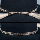 Brigalow Hat Accessories Black/Beige Brigalow Hat Band Natural Horse Hair 3/8in