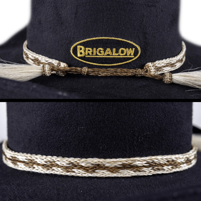 Brigalow Hat Accessories Cream/Tan Brigalow Natural Horsehair Hat Band 5/8