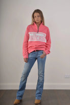 Bullrush Womens Jumpers- Jackets - Vests M / Pink Bullrush Jumper Womens 1/4 Zip