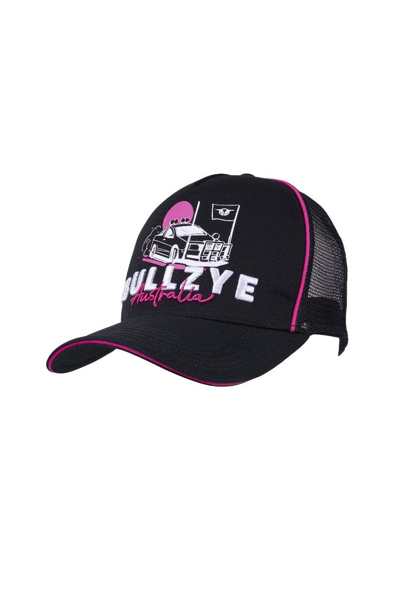 Bullzye Caps Black Bullzye Cap High Profile Trucker Ute