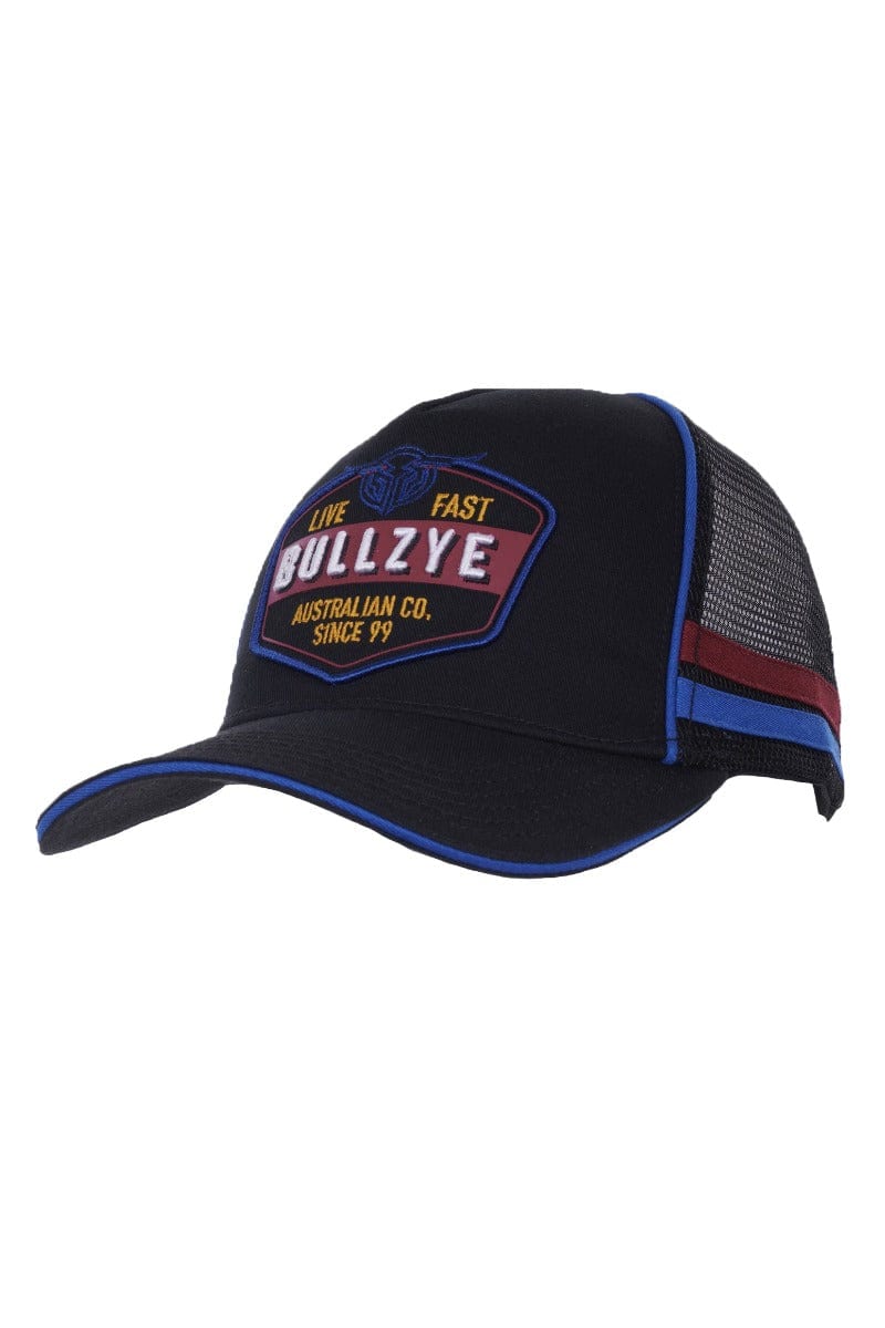 Bullzye Caps Black Bullzye Cap Ramsay Trucker (B3W1943CAP)