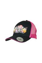 Bullzye Caps Black/Pink Bullzye Trucker Cap Mackay High Profile