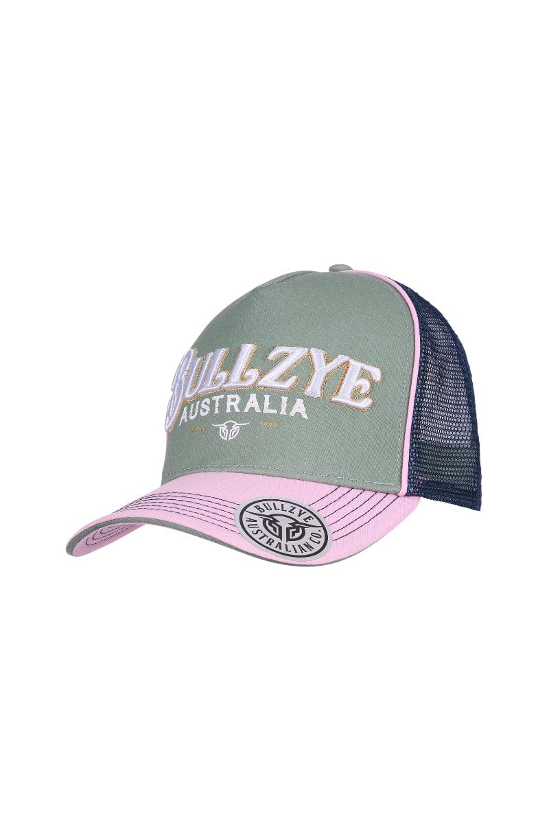 Bullzye Caps Moss/Pink Bullzye Cap Eleanor HP Trucker