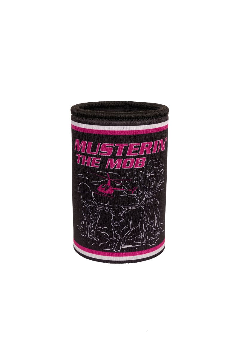 Bullzye Gifts - Homewares Black Bullzye Stubby Cooler Muster