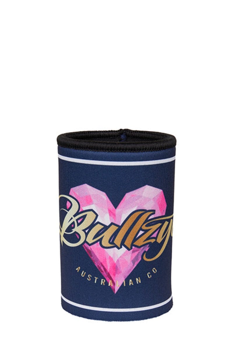 Bullzye Gifts & Homewares Navy Bullzye Stubby Cooler Heart (B3S2353STU)
