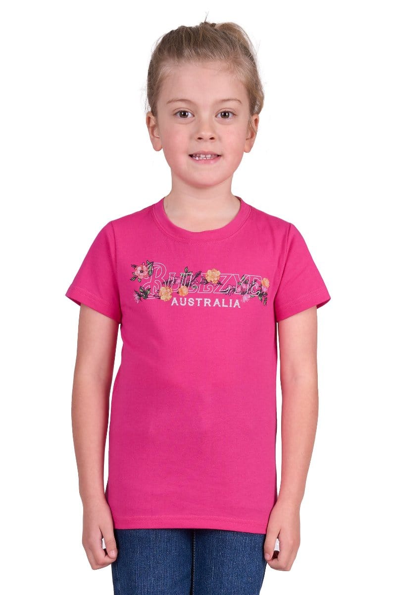 Bullzye Kids Shirts 02 / Berry Bullzye Tee Girls Flora