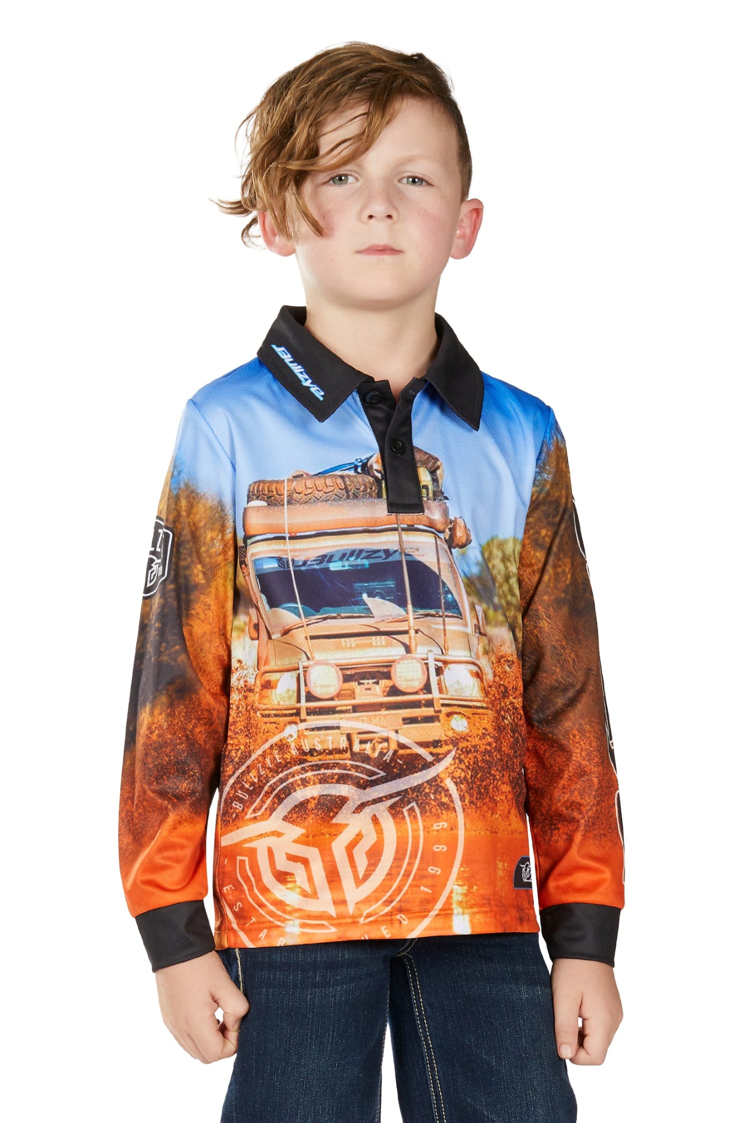 Bullzye Kids Shirts 06 / Multi Bullzye Shirt Boys Blazing