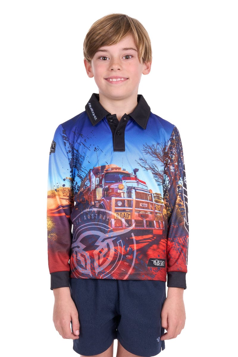 Bullzye Kids Shirts Bullzye Tee Boys Road Train