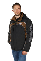 Bullzye Mens Jumpers- Jackets - Vests M / Black/Dark Tan Bullzye Jacket Mens Bazooka