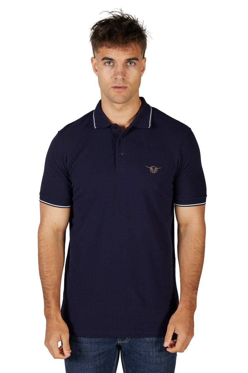 Bullzye Mens Shirts S / Navy Bullzye Polo Mens Dennis