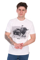 Bullzye Mens Shirts S / Off White Bullzye Tee Mens Banks