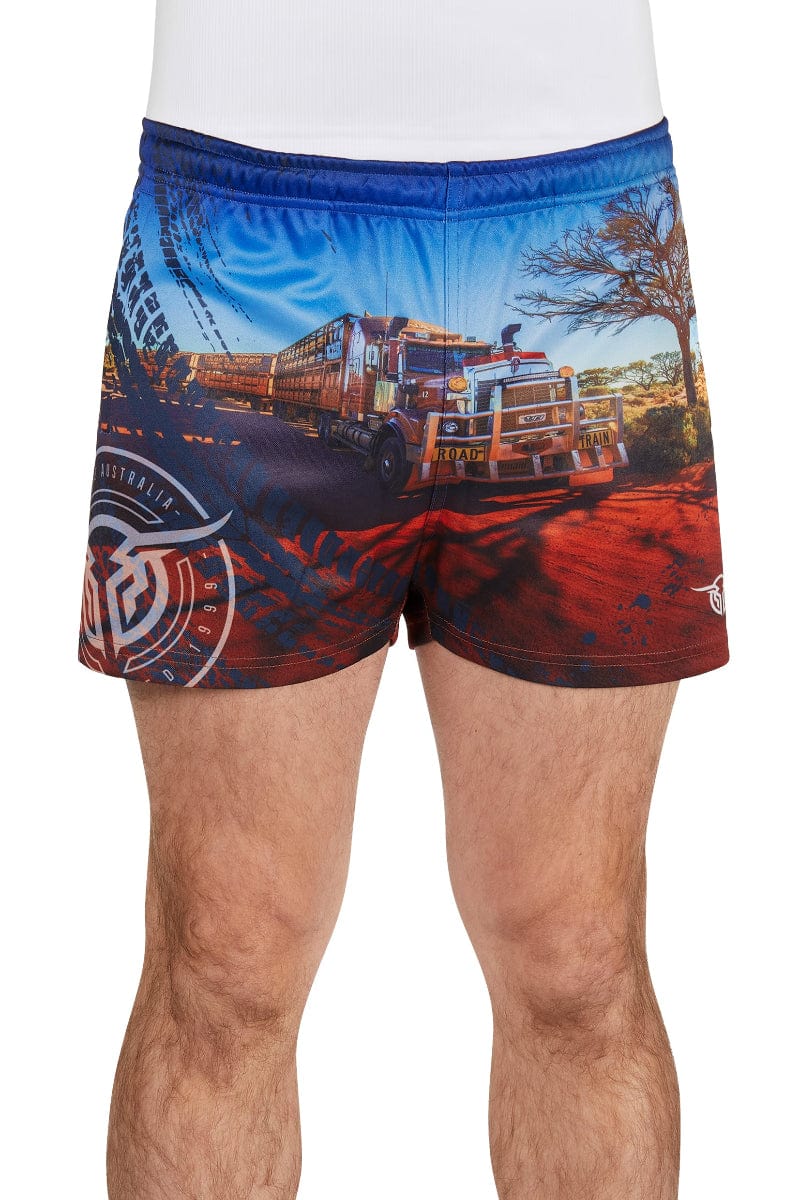 Bullzye Mens Shorts XS / Multi Bullzye Shorts Mens Road Train Sports