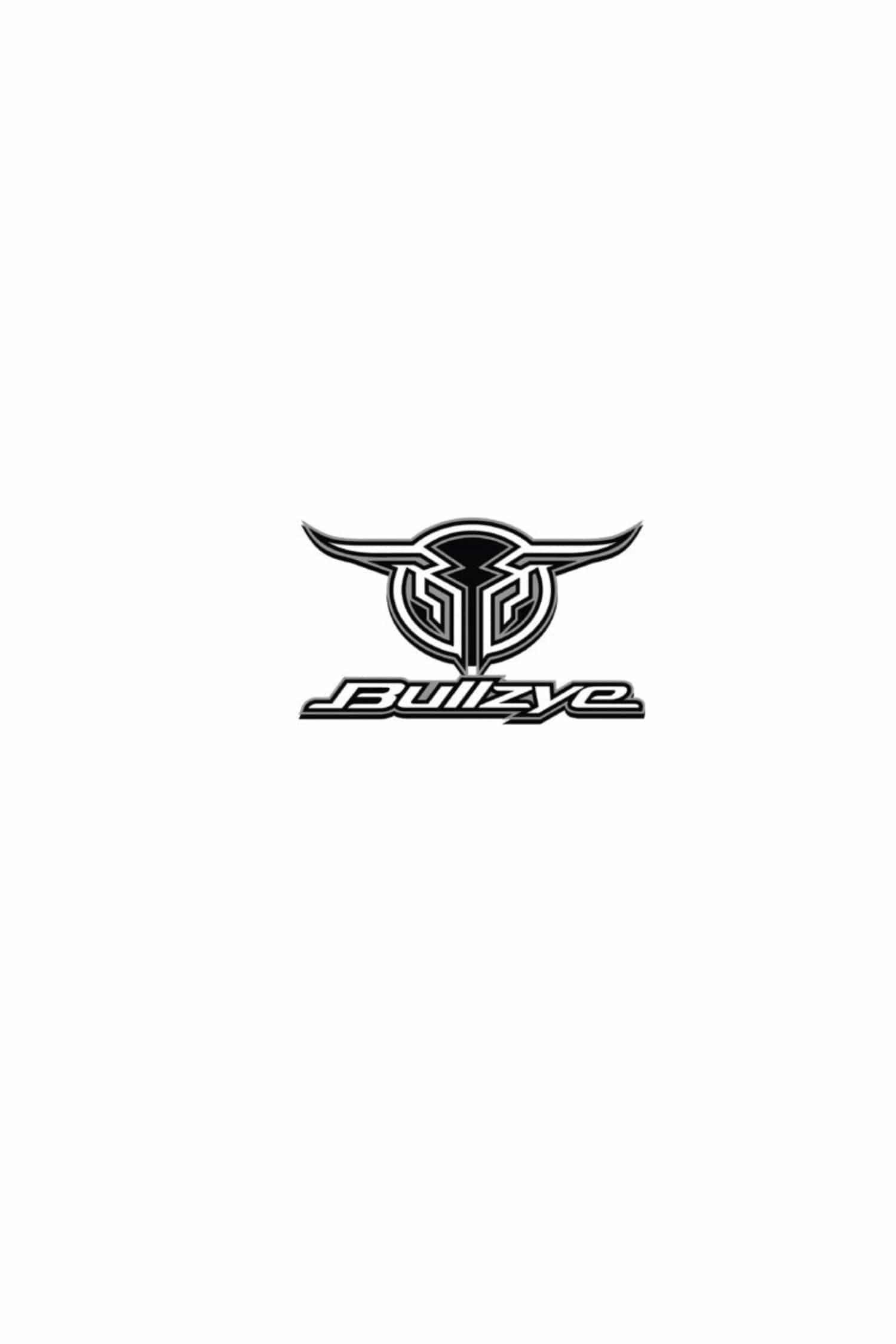 Bullzye Stickers - Decals Grey Bullzye Sticker Logo Size B