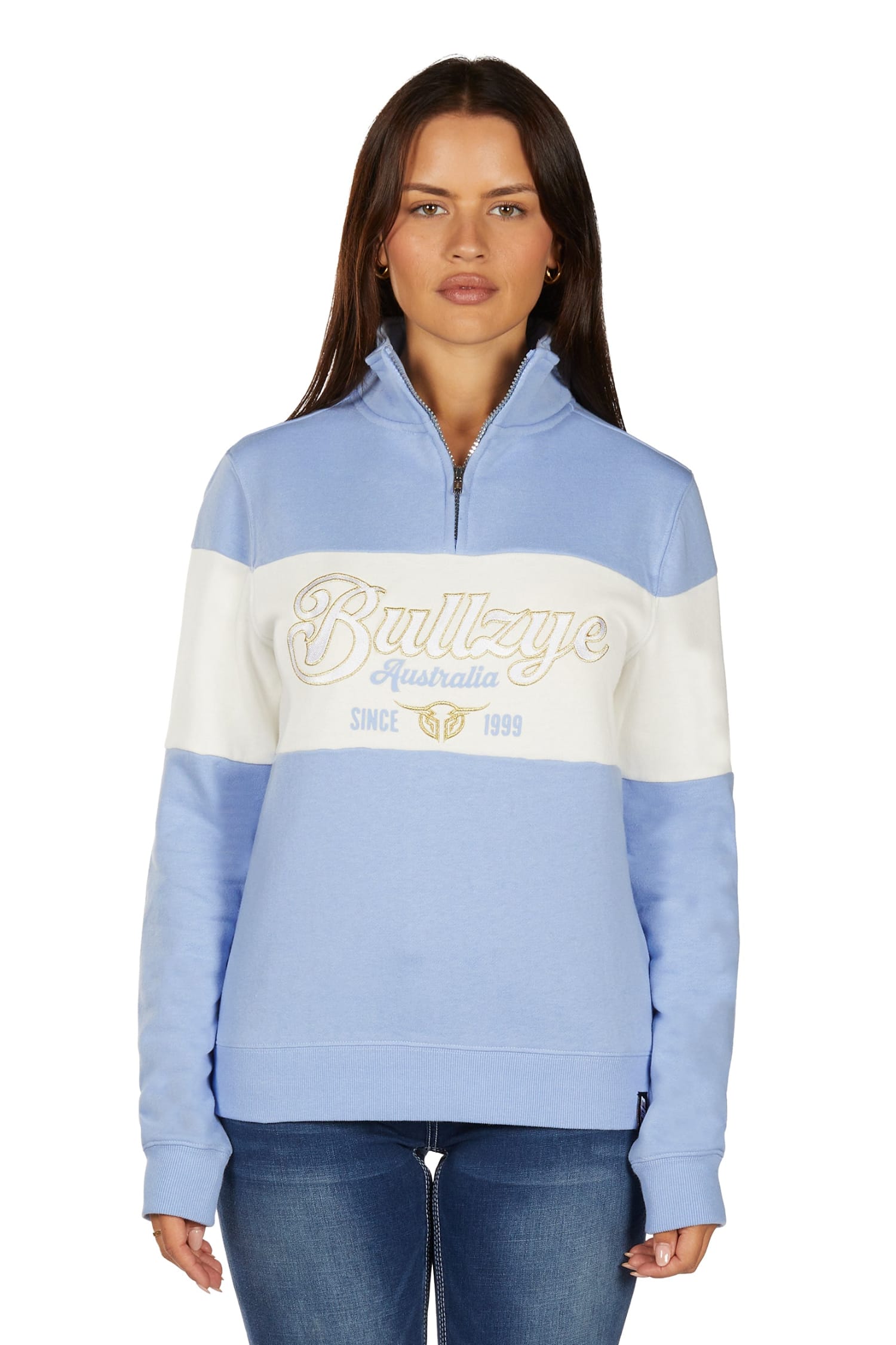 Bullzye Womens Jumpers- Jackets - Vests Bullzye Jumper Womens Kai 1/4 Zip