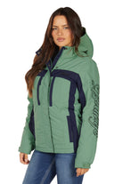 Bullzye Womens Jumpers- Jackets - Vests S / Moss/Navy Bullzye Jacket Womens Carla