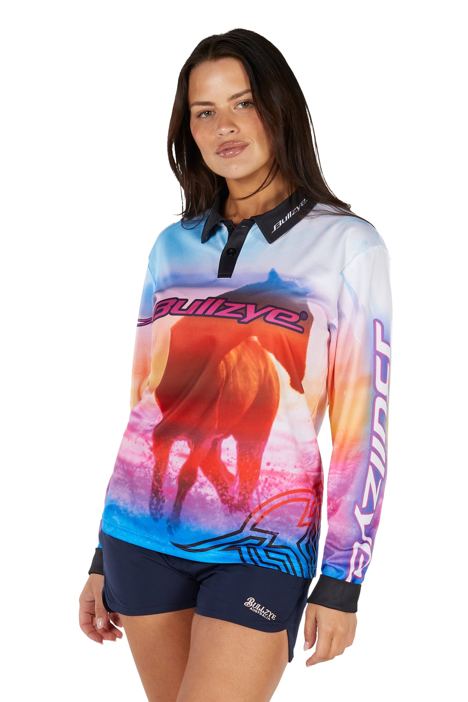 Bullzye Womens Shirts 08 / Multi Bullzye Tee Womens Gallop