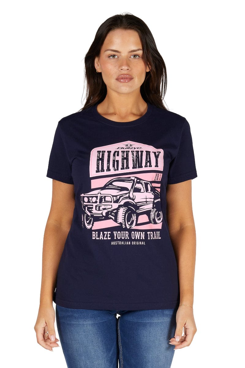 Bullzye Womens Shirts Bullzye Tee Womens Olivia